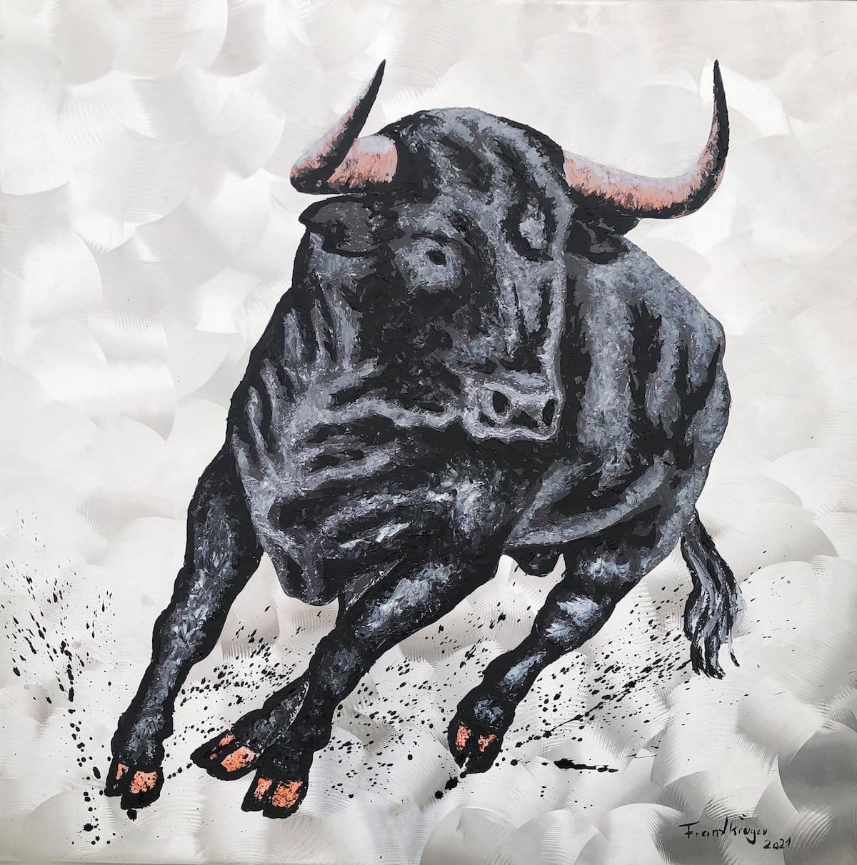 bull painging frank kruger mallorca 2