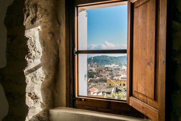view mallorca from a window