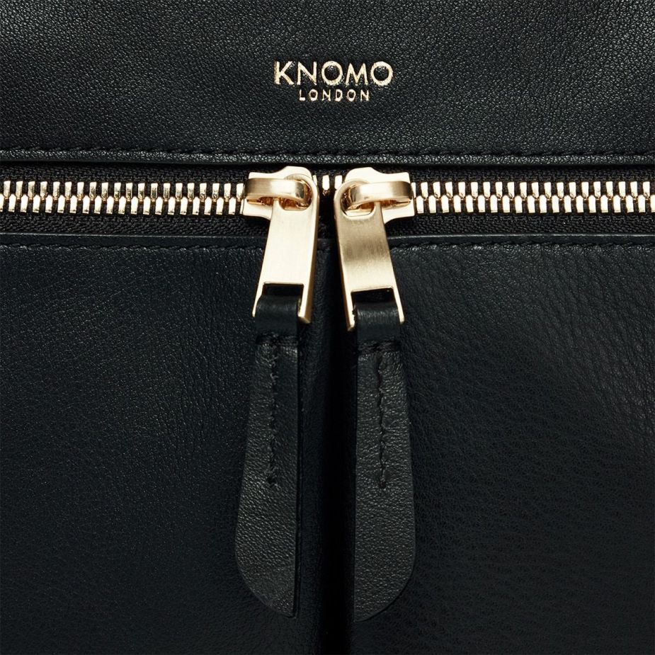 120 103 BLK KNOMO Hanover womens leather laptop briefcase black front double zip 1728x 77b95ac1