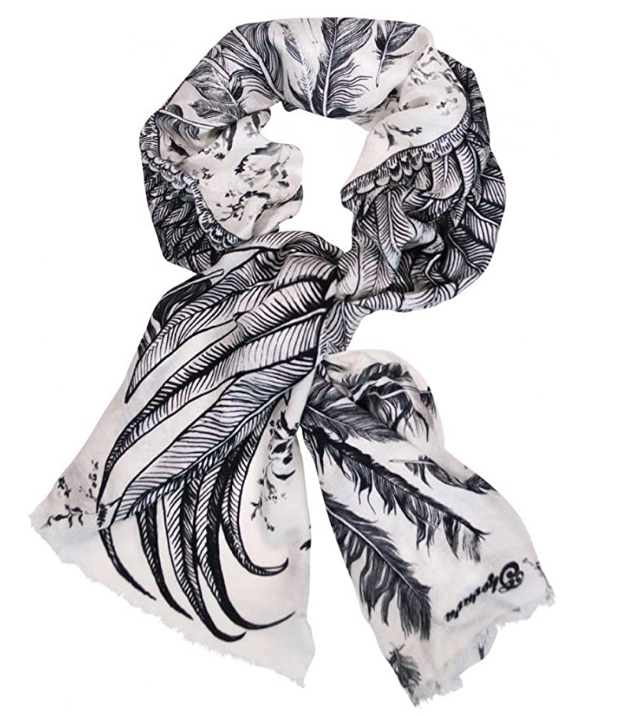 designer silk and cashmere scarf copy