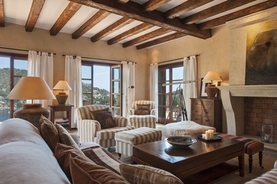 six bedroom villa with sea view mallorca properties sitting room 100389e7