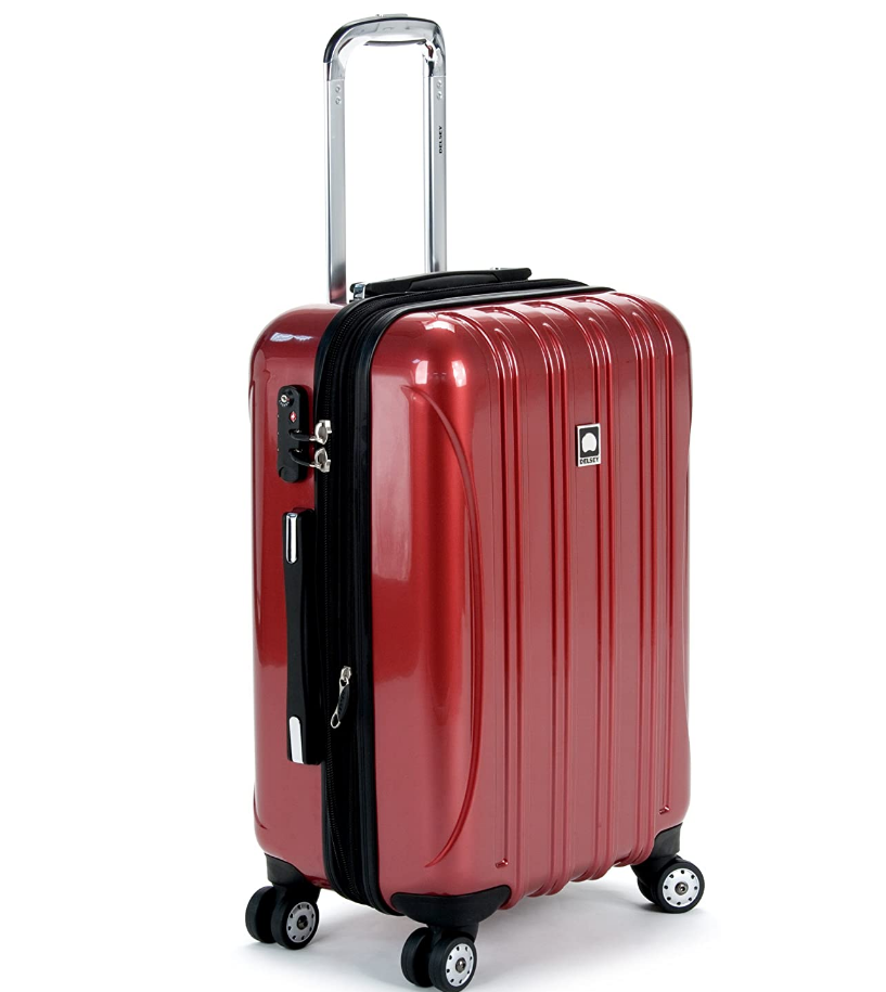 DELSEY Paris Helium Aero Hardside Expandable Luggage with Spinner Wheels Brick Red Carry On 21 Inch a151d8da