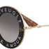 Gucci Womens LAveugle Par Amour UV Protection Round Sunglasses Black 44mm fc297287